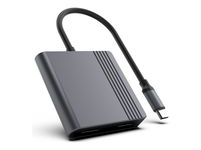 GEMBIRD USB-C to HDMI + DP adapter 4K 60Hz black