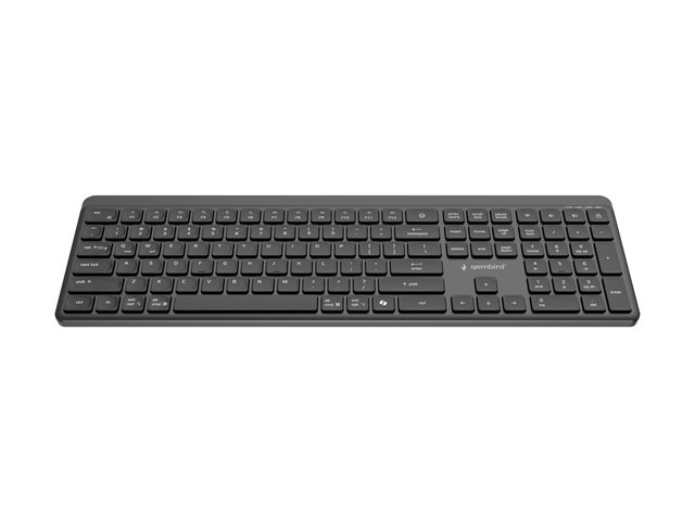 GEMBIRD Dual-mode pro-business slim wireless keyboard 2.4G+BT US layout
