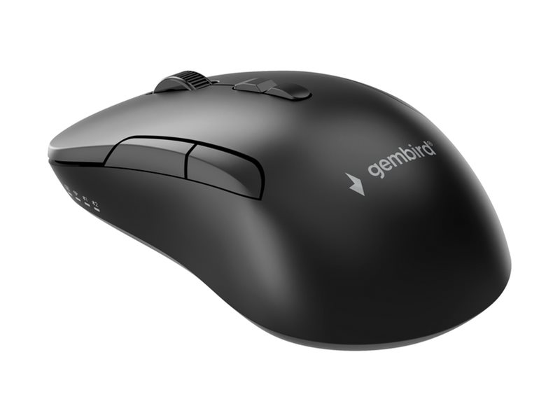 GEMBIRD Dual-mode 7-button wireless mouse 2.4G + BT black