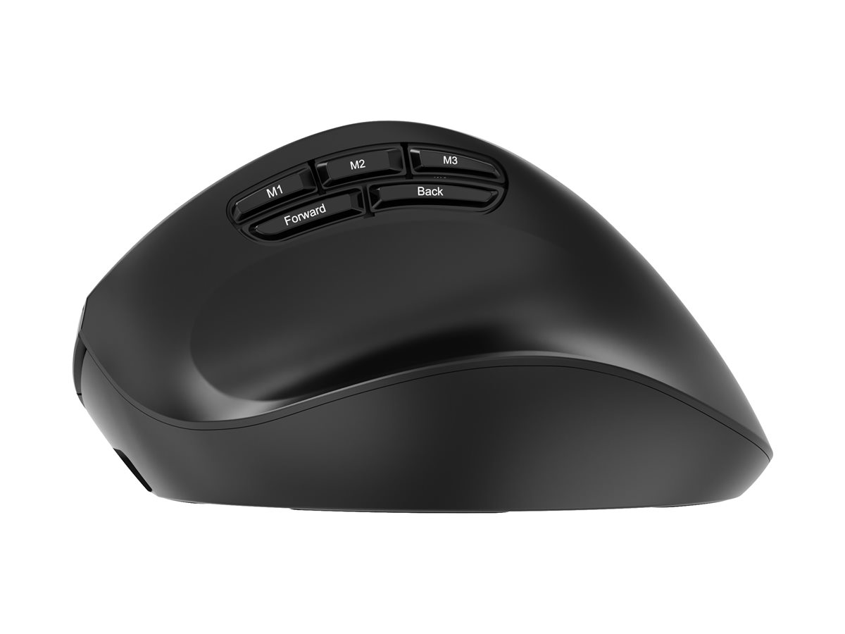 GEMBIRD Triple-mode 9-button wireless ergonomic mouse BT 2.4G and USB 2400DPI black