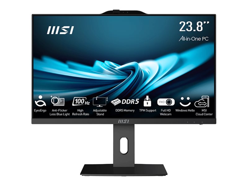 MSI PRO AP242P 14M-691EU Intel Core i5-14400 23.8inch FHD 2x8GB DDR5 512GB PCIe NVMe Wi-Fi 6E+BT W11P