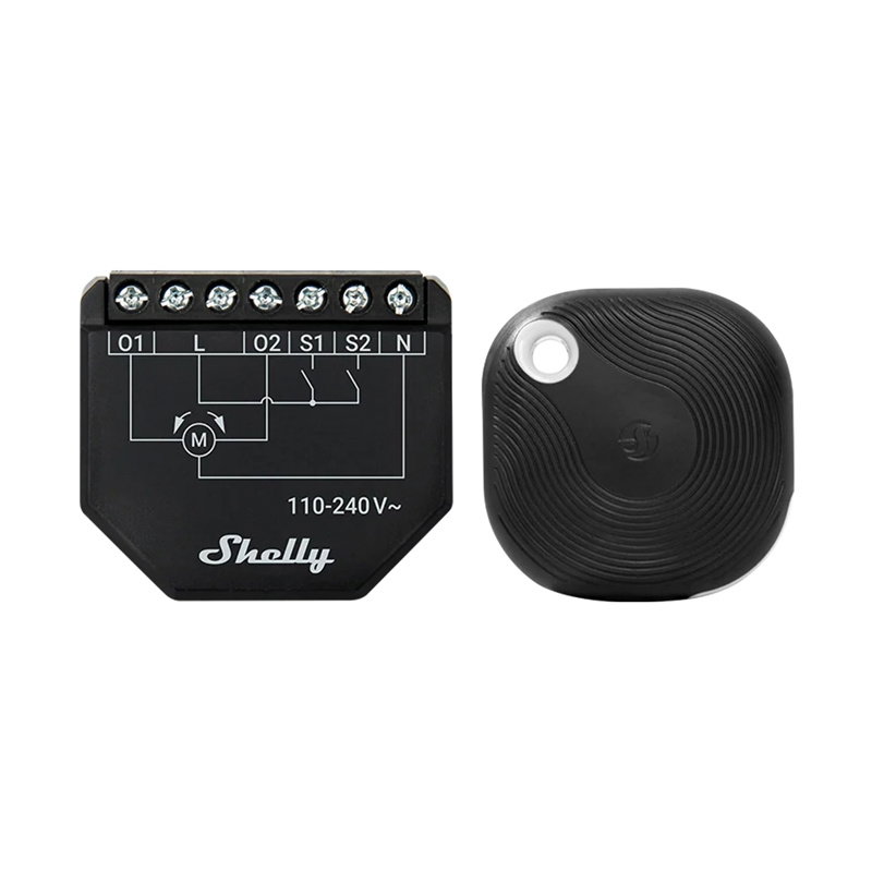 WiFi Shelly Shutter + BLU Button Tough 1 blinds/curtains controller