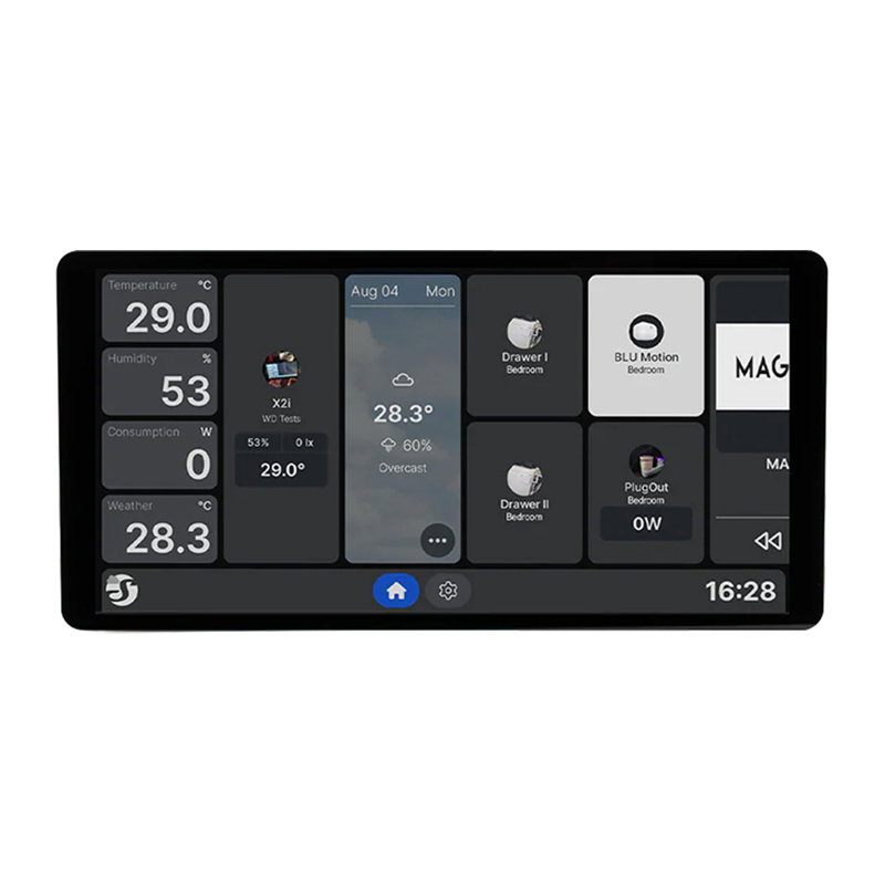 6.95 Shelly Wall Display X2i WiFi/BLU control panel (silver)