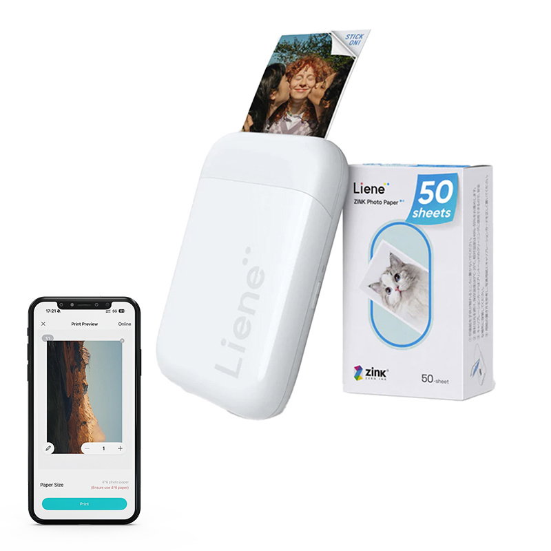 Liene Pearl 2x3 Portable Photo Printer (White)