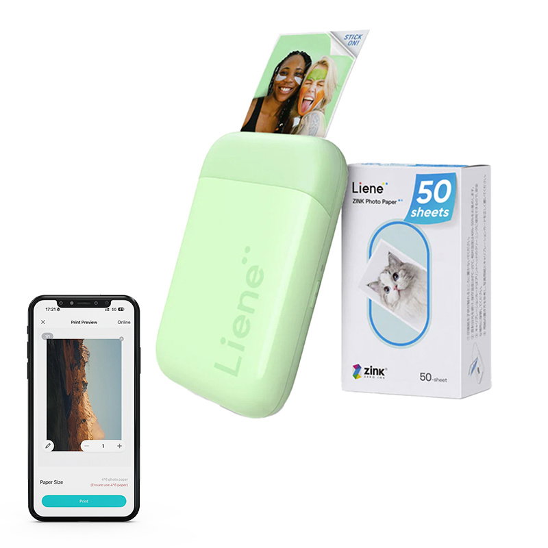 Liene Pearl 2x3 Portable Photo Printer (Green)