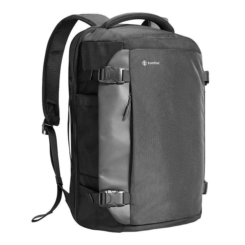 Tomtoc Navigator-T66 17/40L Travel Laptop Backpack (Black)