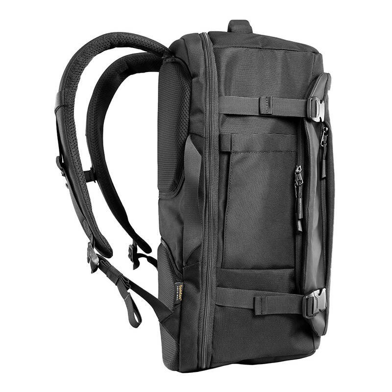 Tomtoc Navigator-T66 17/40L Travel Laptop Backpack (Black)
