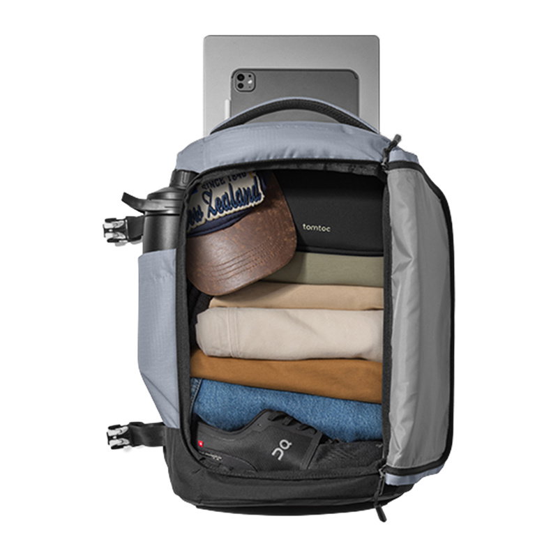 TOMTOC Navigator-T66 Liteway Travel Backpack 28L (Light Gray)