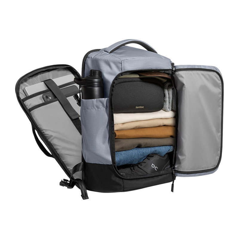 Tomtoc Navigator-T66 Liteway Travel Backpack, 17/40L (gray)
