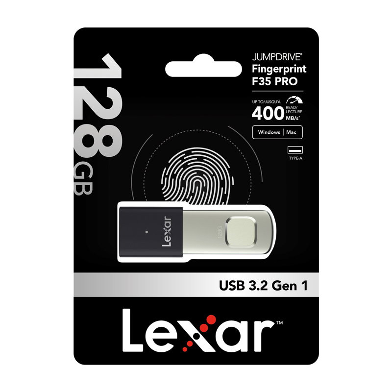 Lexar Fingerprint F35pro USB 3.2 128GB pendrive