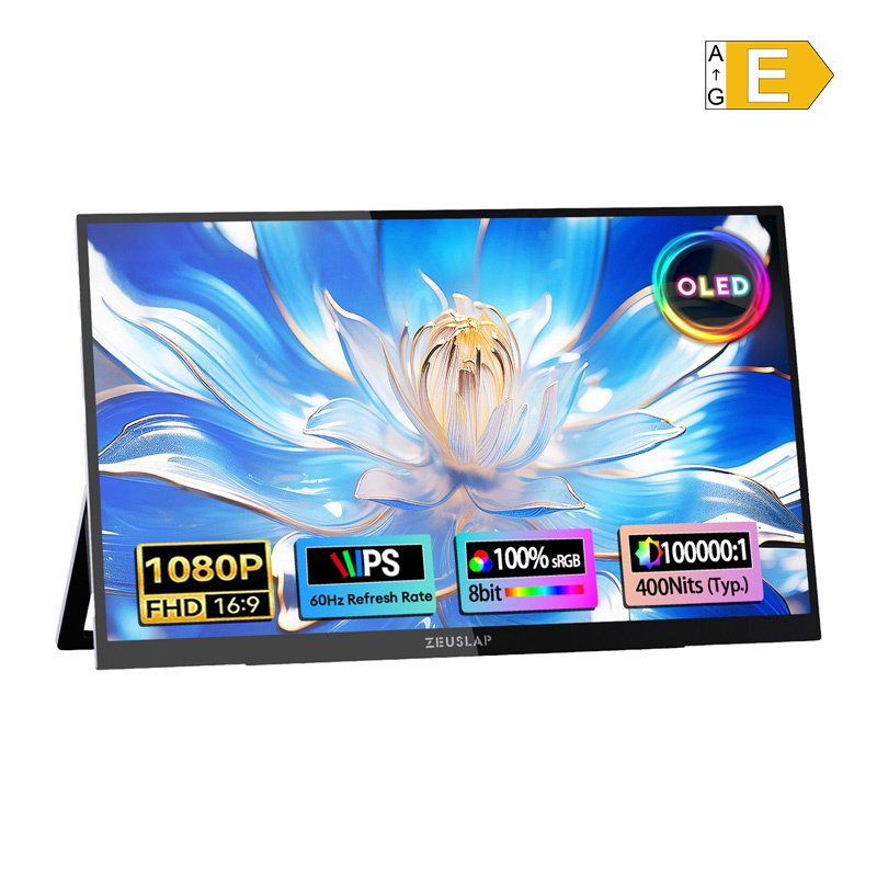 ZEUSLAP OL133ED Portable Monitor with a 13.3 Touchscreen