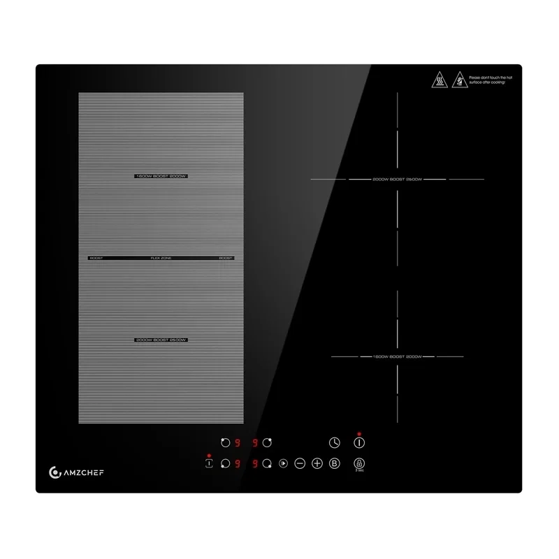 AMZCHEF CE-FS-I72S-FFDD07 4-zone induction cooktop