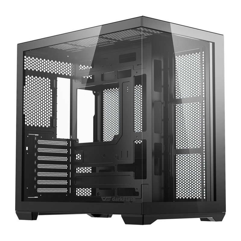 DarkFlash C280 computer case (black) + 7 fans