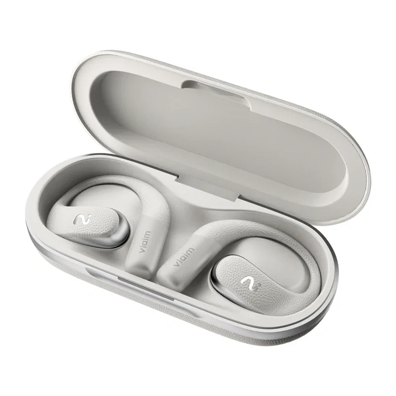 VIAIM Open Note AI Earbuds with Voice Recorder (Gray)