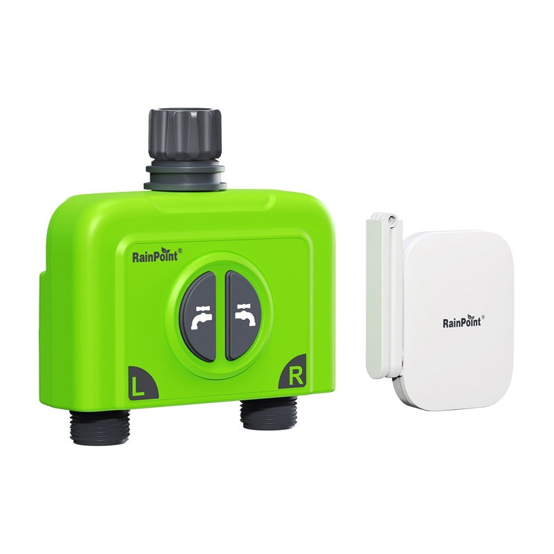 2-Zone Irrigation Controller with RainPoint WiFi Gateway