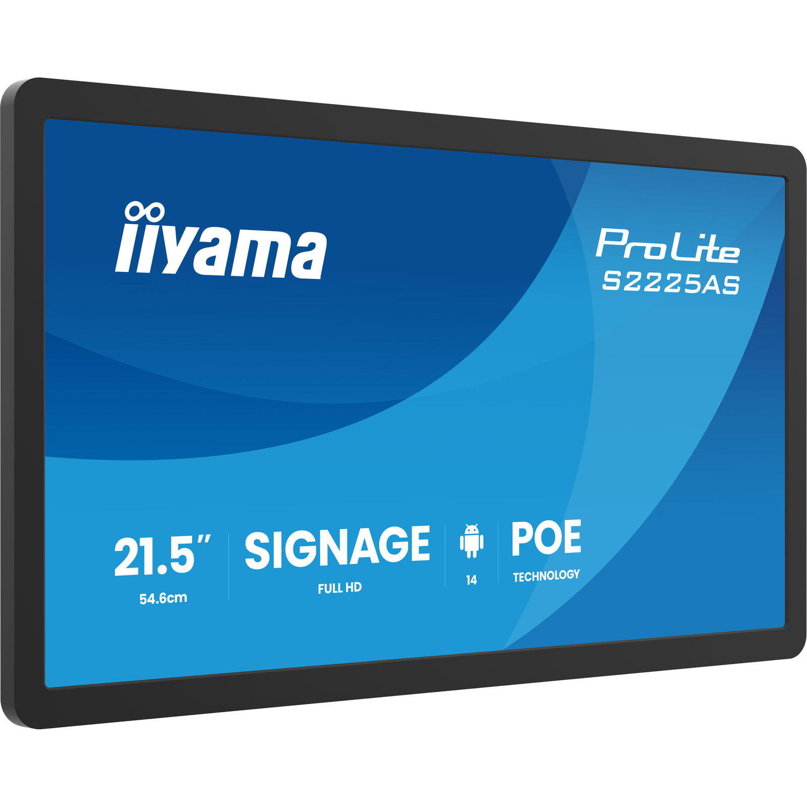 IIYAMA 54.6 Cm (21.5 Inch) S2225AS-B1P 16-9 M-Touch USB-C IPS