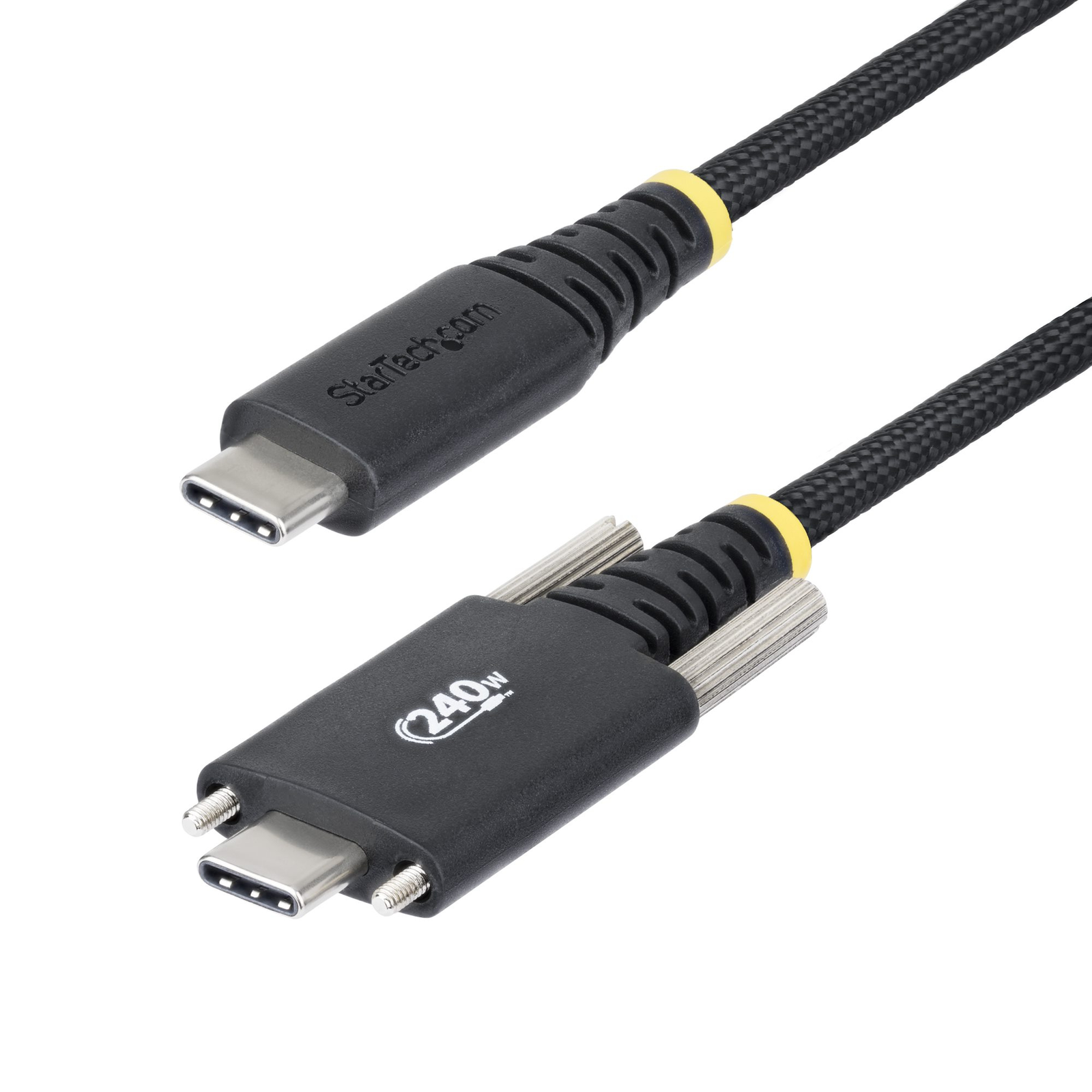 StarTech 6.6ft (2m) USB-C Charging Cable 240W Silicone Jacket USB Cable 24-pin USB-C (M)