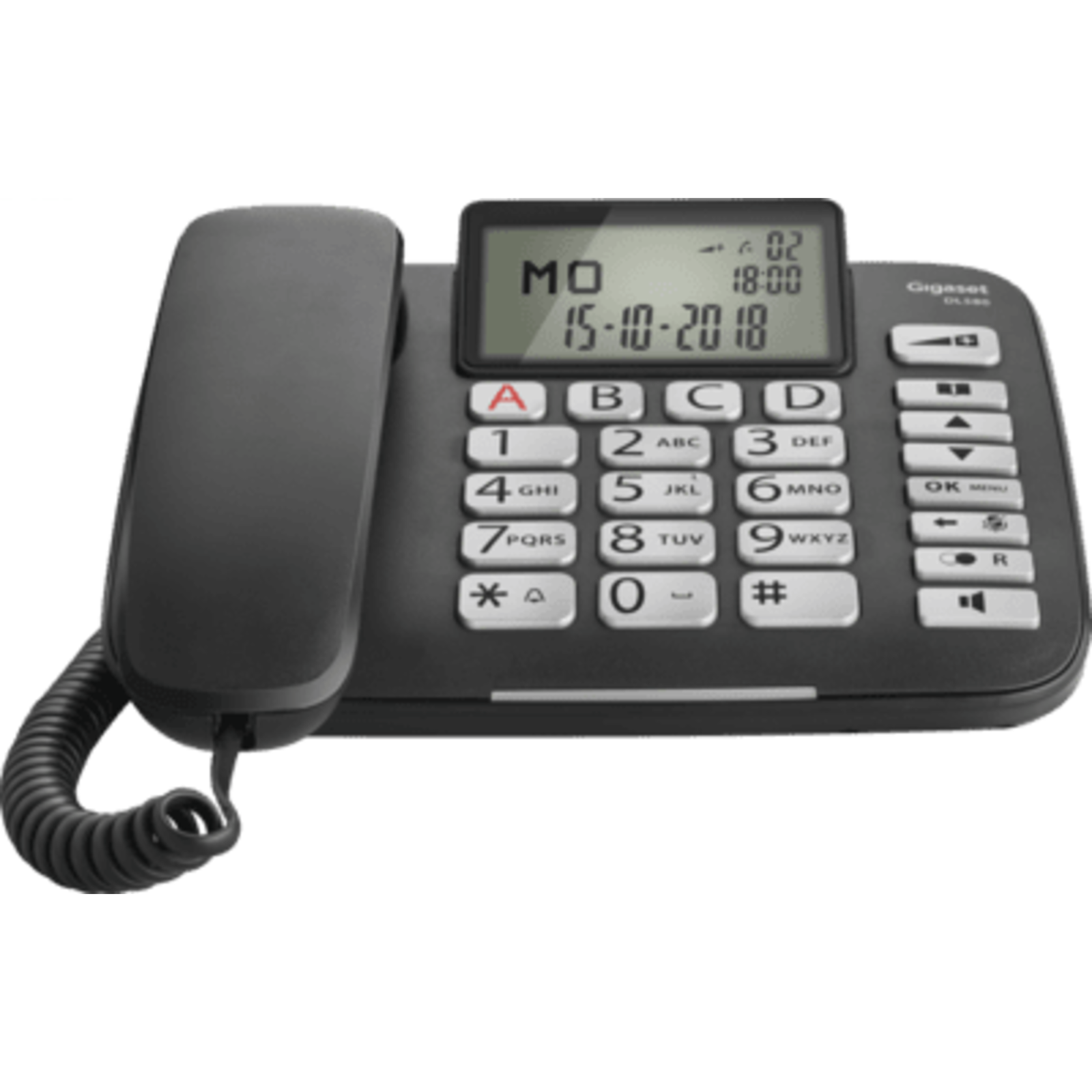 Gigaset DL580 Black Telephones Corded