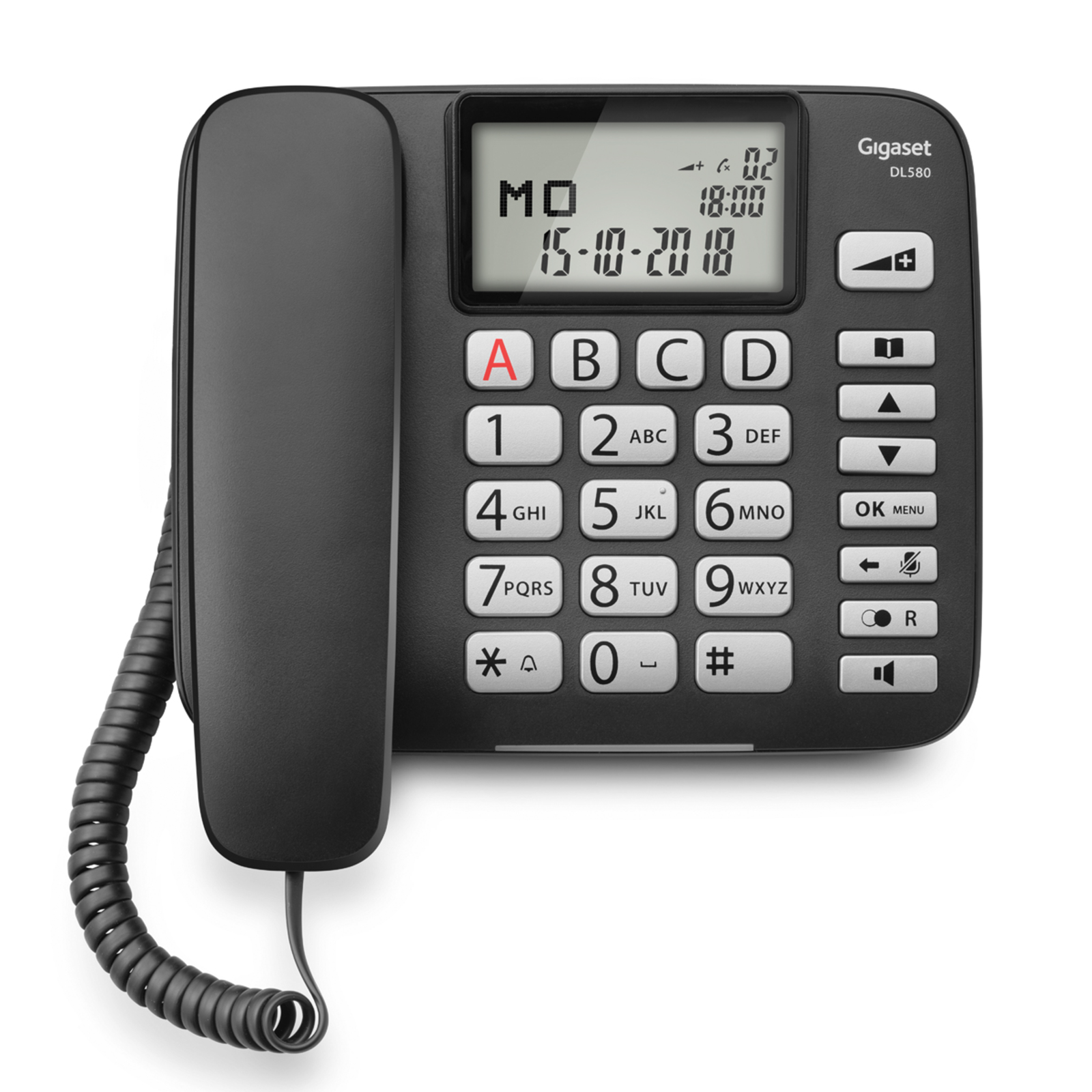 Gigaset DL580 Black Telephones Corded