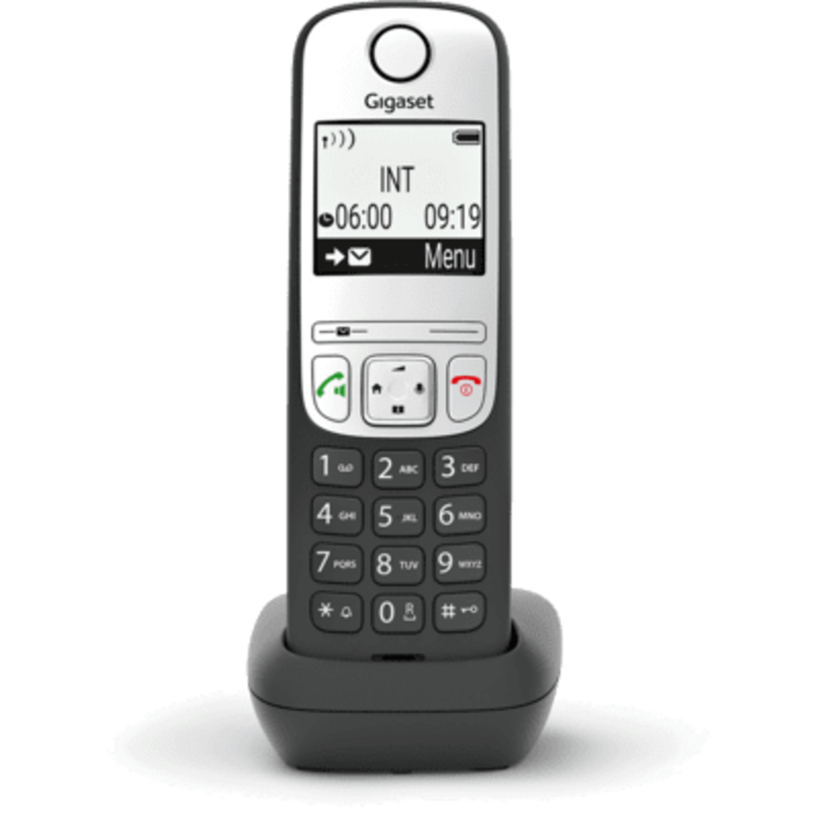 Gigaset A690HX DECT/GAP Cordless Telephone Analogue Hands-free Compatible with Hearing Aids Black