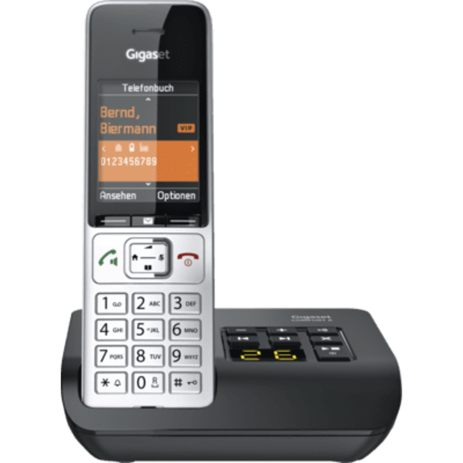 Gigaset COMFORT 500A Silver Black