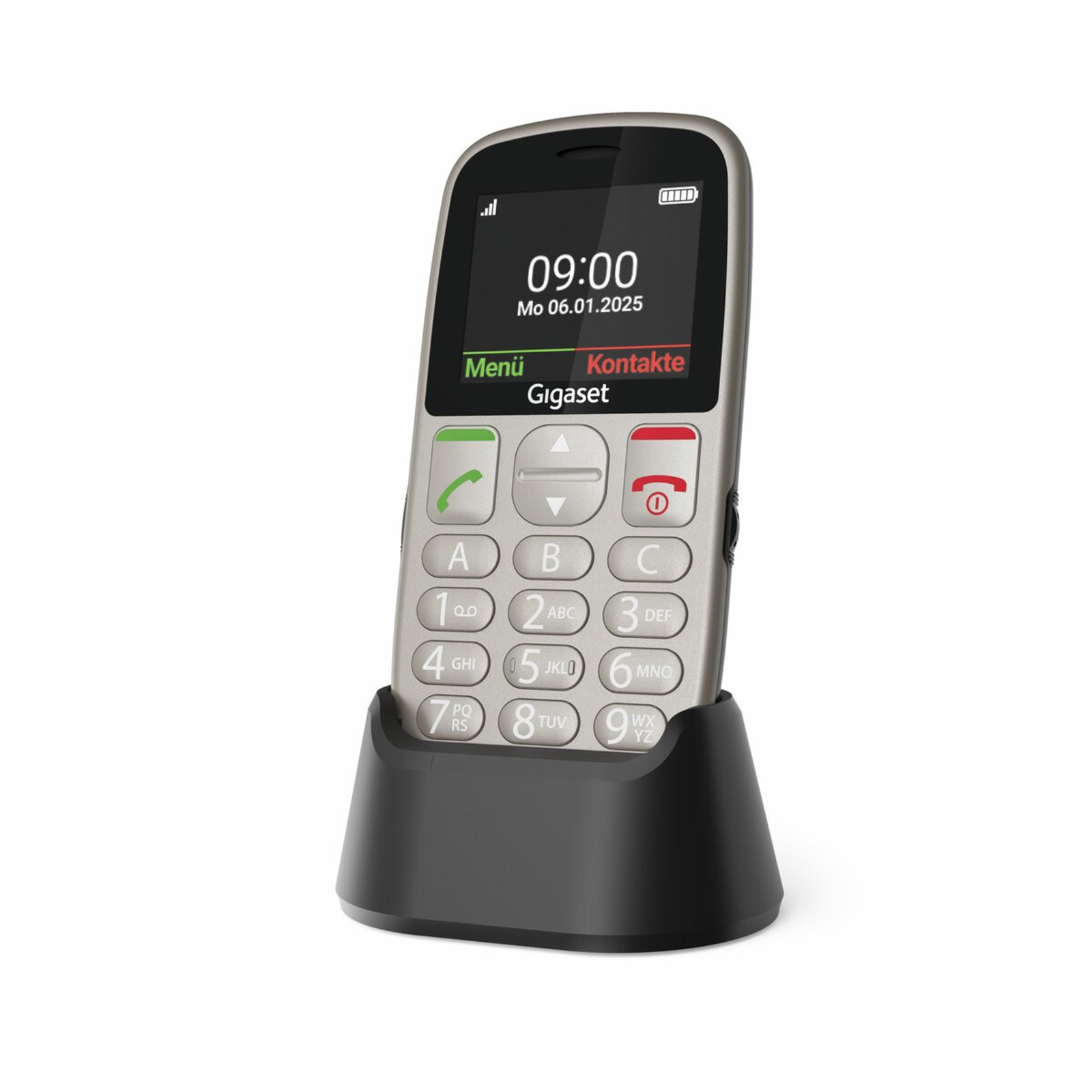 Gigaset GL395 Mobile Phone SOS Button Splash-proof Dust-proof Silver