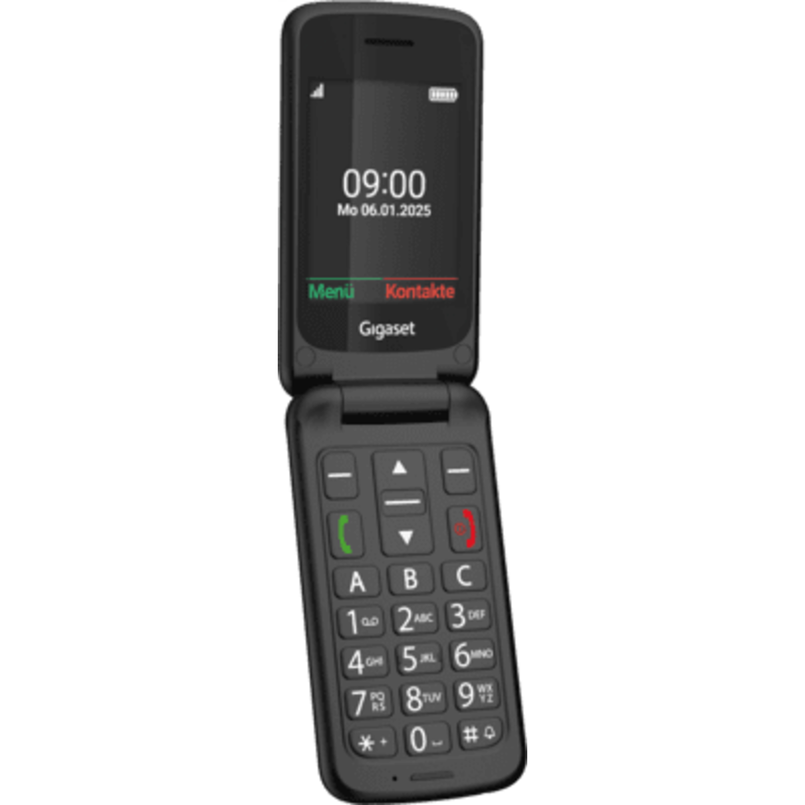 Gigaset GL595 Mobile Phone SOS Button Splash-proof Dust-proof Black