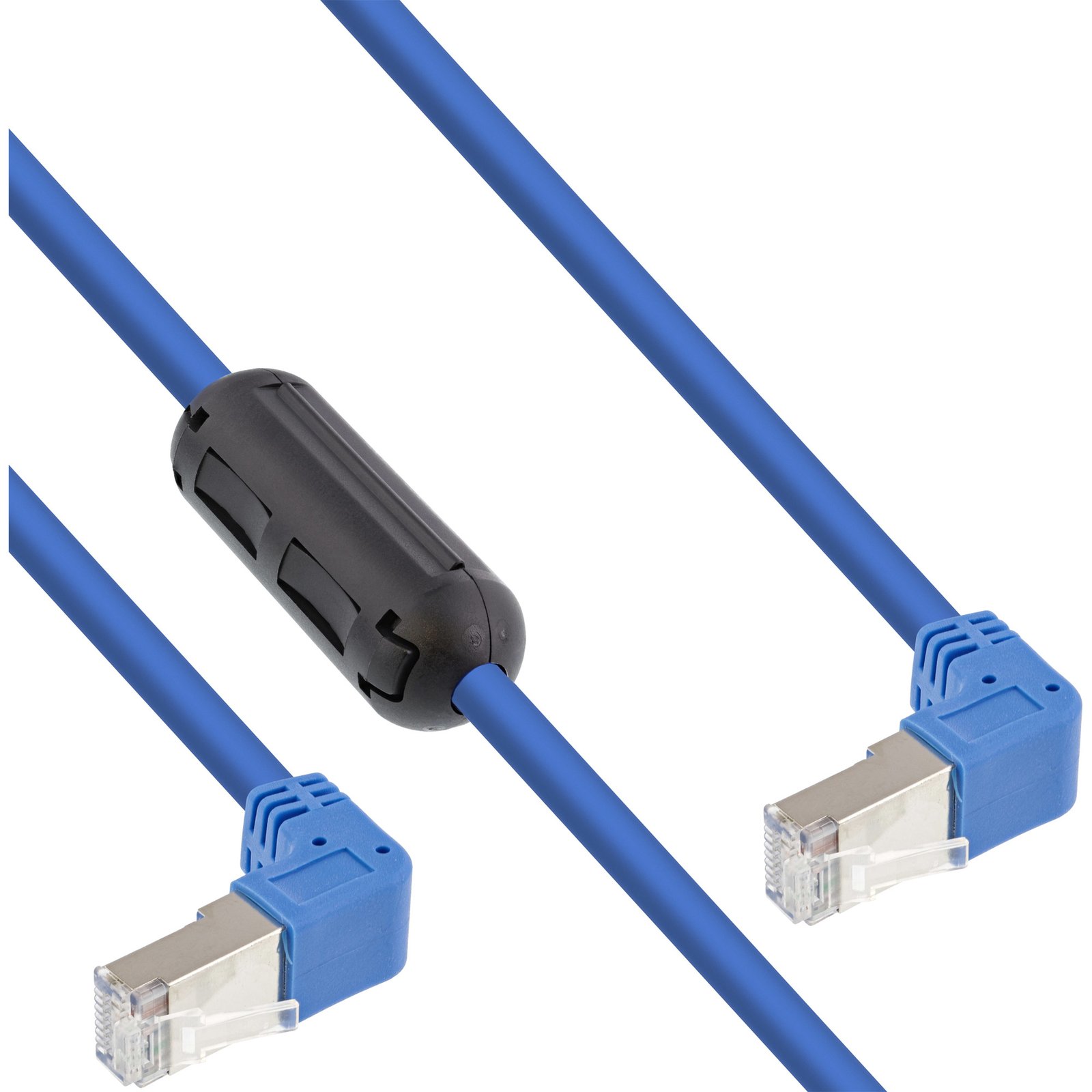 InLine Patch Cable 2-sided Bottom Angled with Ferrite S-FTP Cat.6 PVC 1.6m