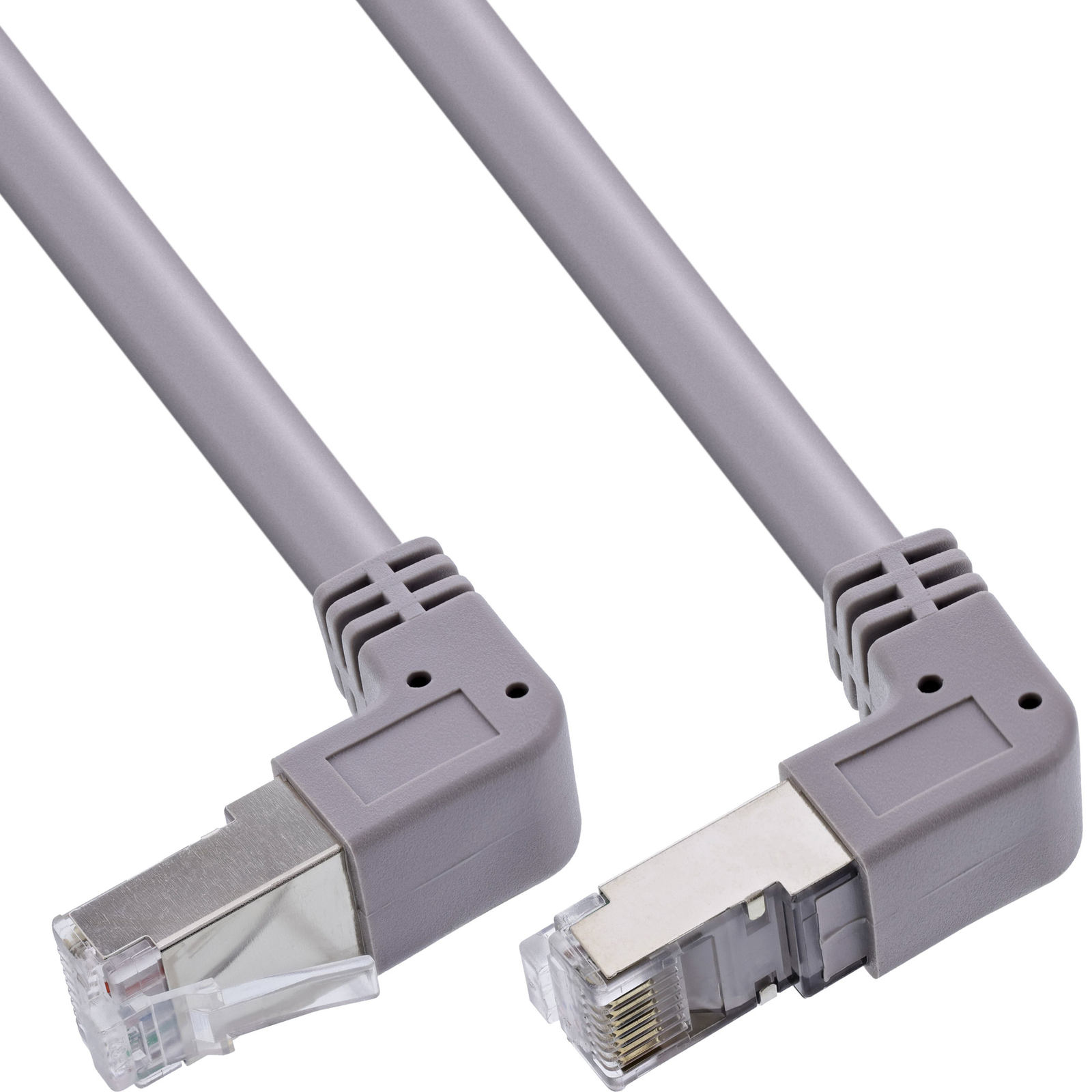 InLine Patch Cable Top-bottom Angled S-FTP PiMf Cat.6 PVC Gray 2 -67m