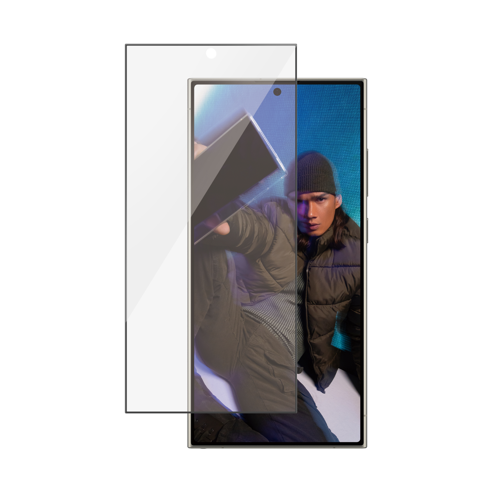 PanzerGlass SAFE by Screen Predector Galaxy S24 Ultra Ultra-Wide Fit W EasyAligner Galaxy S24 Ultra
