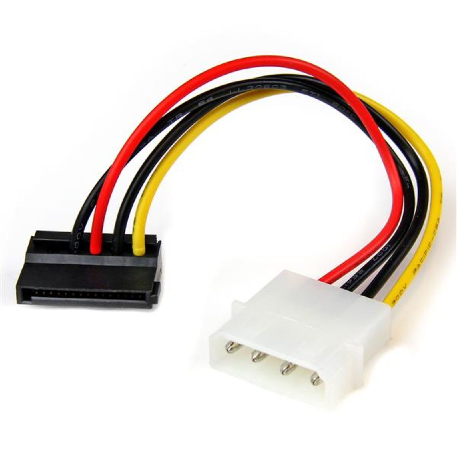 StarTech.com 15cm 4-pin Molex to SATA Cable Left-angled Plug/socket Power Supply SATA Power Plug (M)