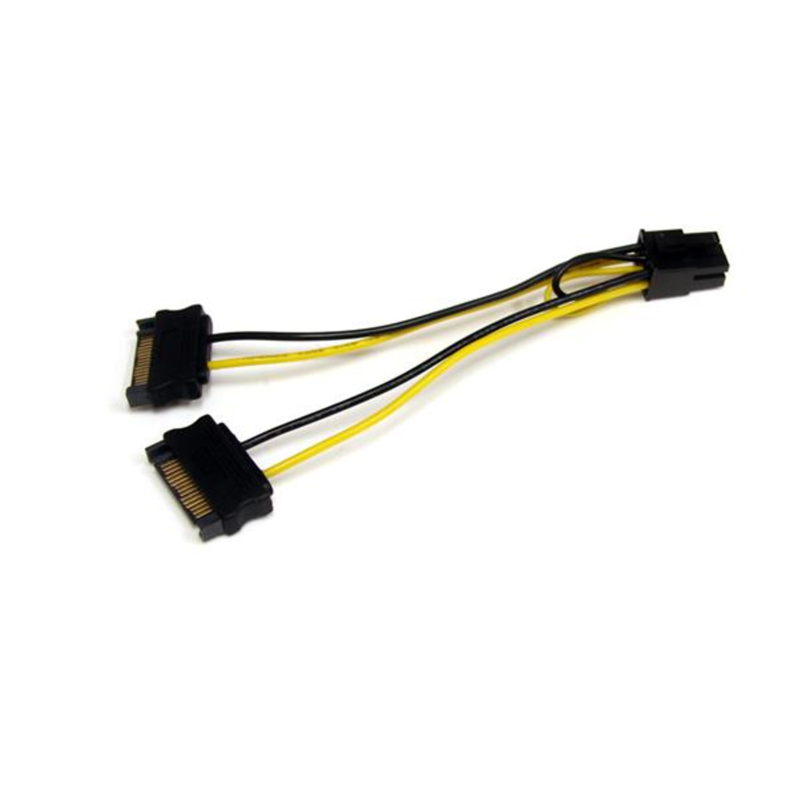 StarTech.com 15cm SATA Power to 6-pin PCI Express Graphics Card Cable PCIe Y-Cable Adapter Plug M