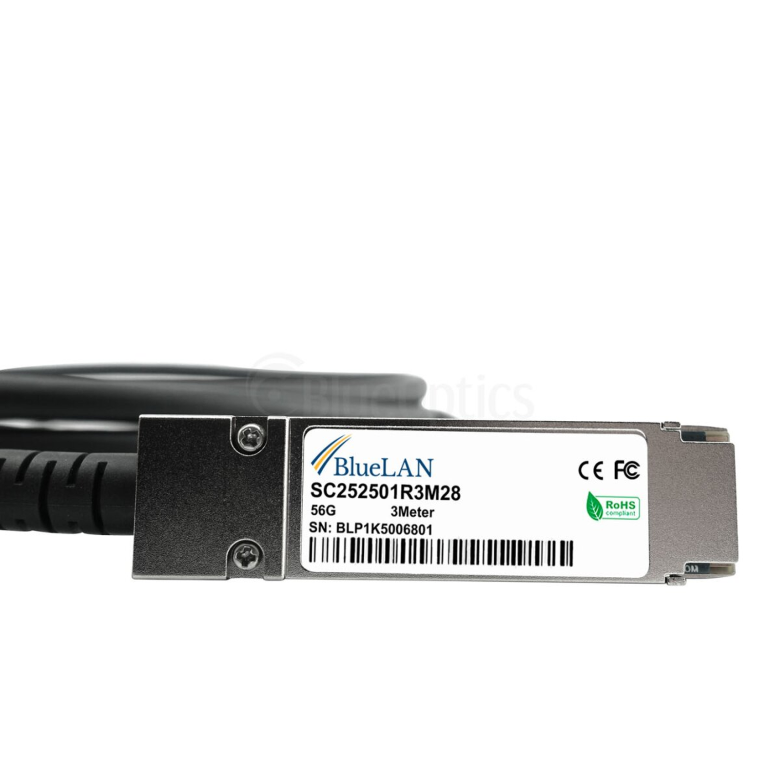 BlueLAN Passive QSFP Direct Attach Cable 56G Infiniband FDR 28AWG 1 Metre