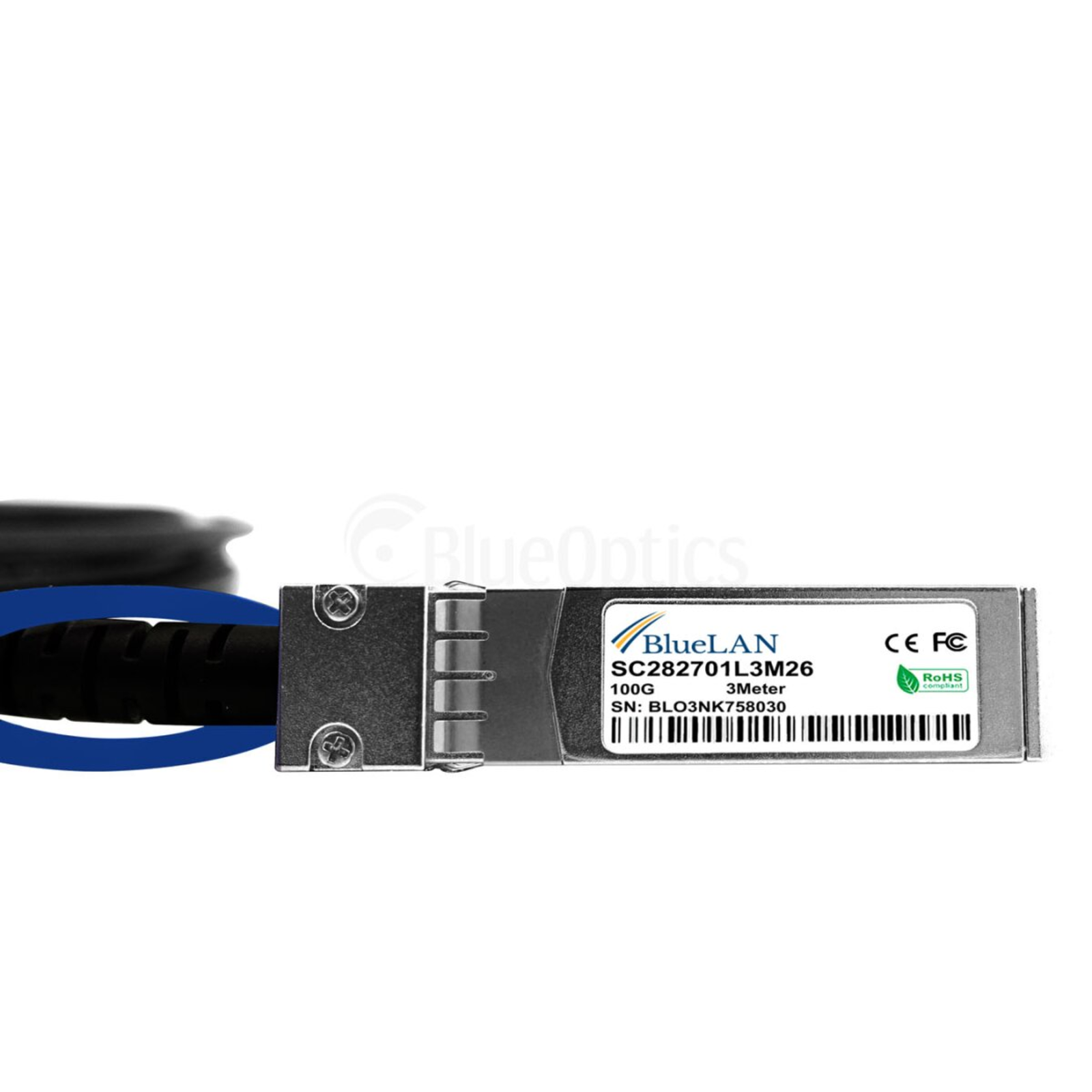 BlueLAN Direct Attach Cable 100GBASE-CR4 QSFP28 4xSFP28 3 Meters