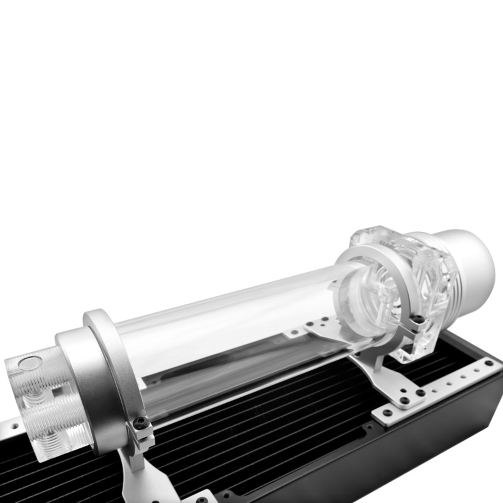 Singularity Computers Predium Reservoir 200mm Acrylic Silver