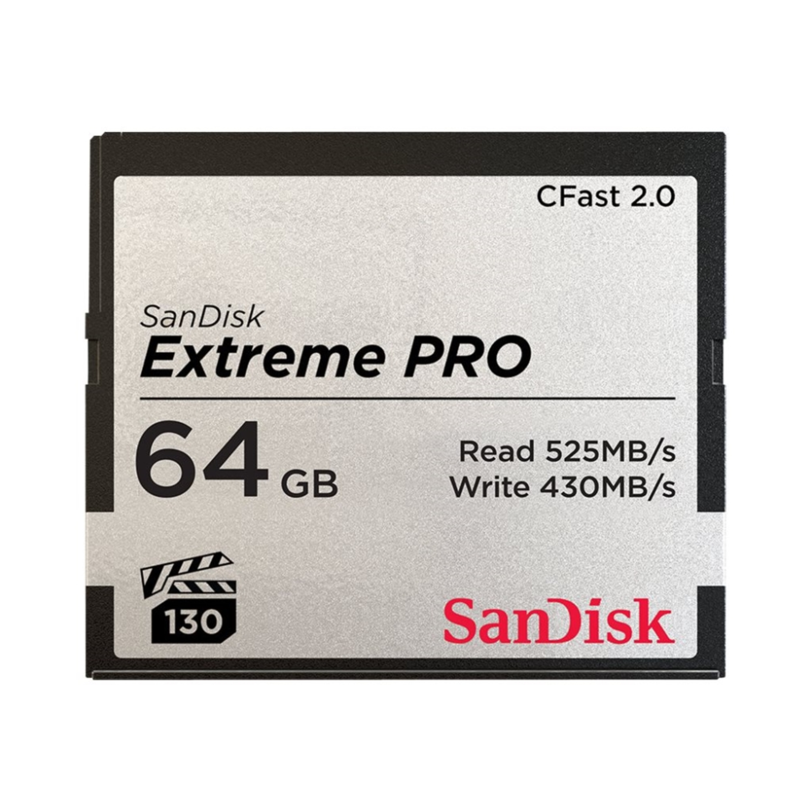 SanDisk SDCFSP-064G-G46D 64 GB CFast 2.0 515 MB-s 240 MB-s Black Silver