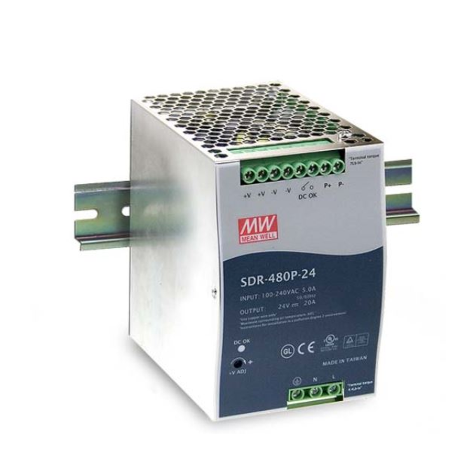 Synergy21 Power Supply Unit 48V 480W Mean Well DIN Rail Parallel Function