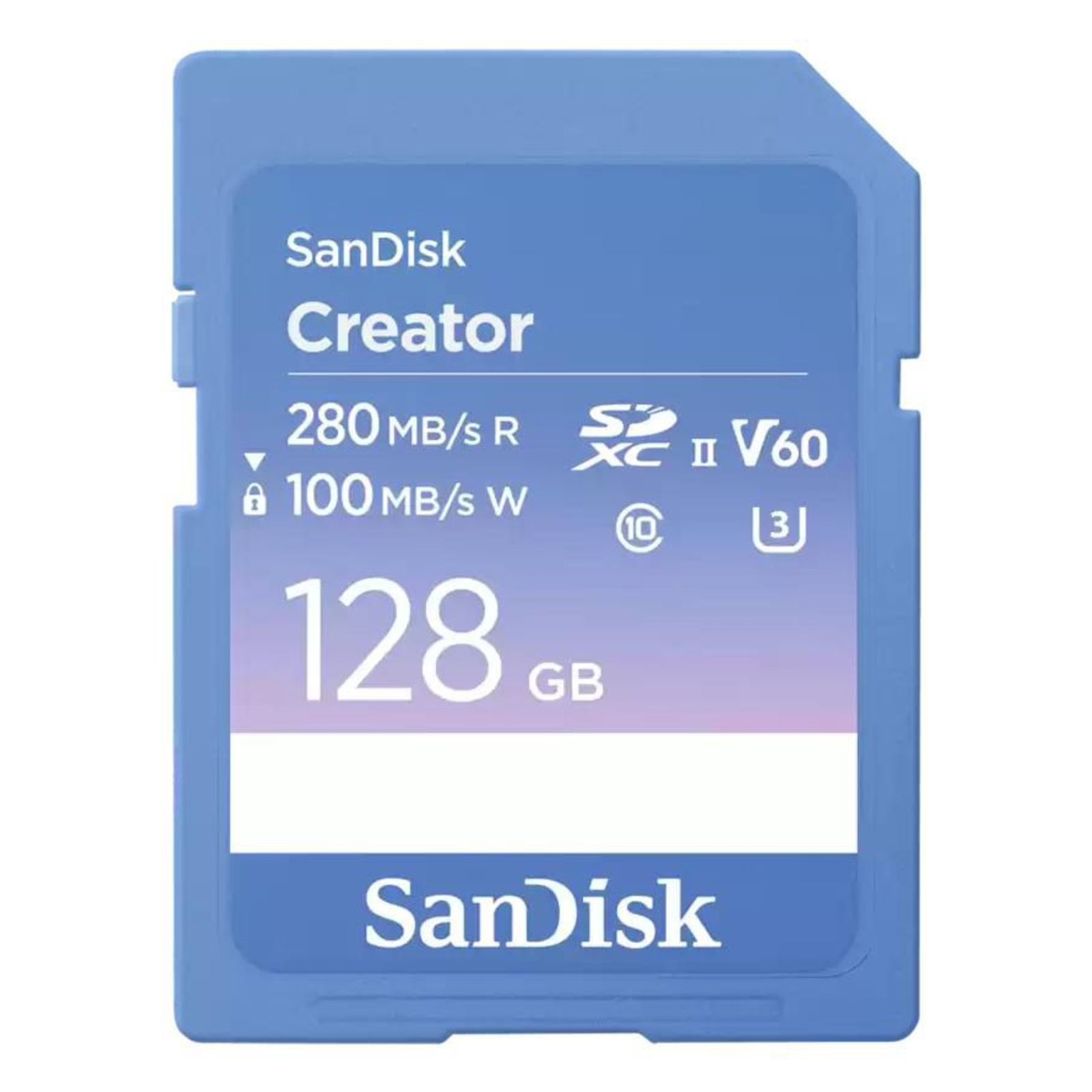 SanDisk Creator SD UHS-II Memory Card 128GB Blue SDSDXEP-128G-GNCIS