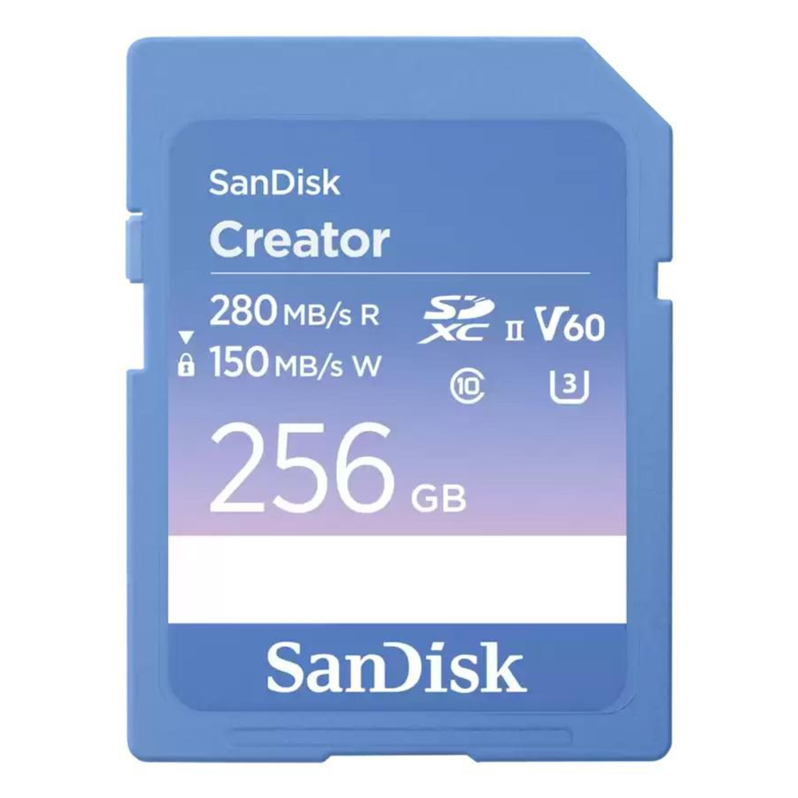 SanDisk Creator SD UHS-II Memory Card 256GB Blue SDSDXEP-256G-GNCIS