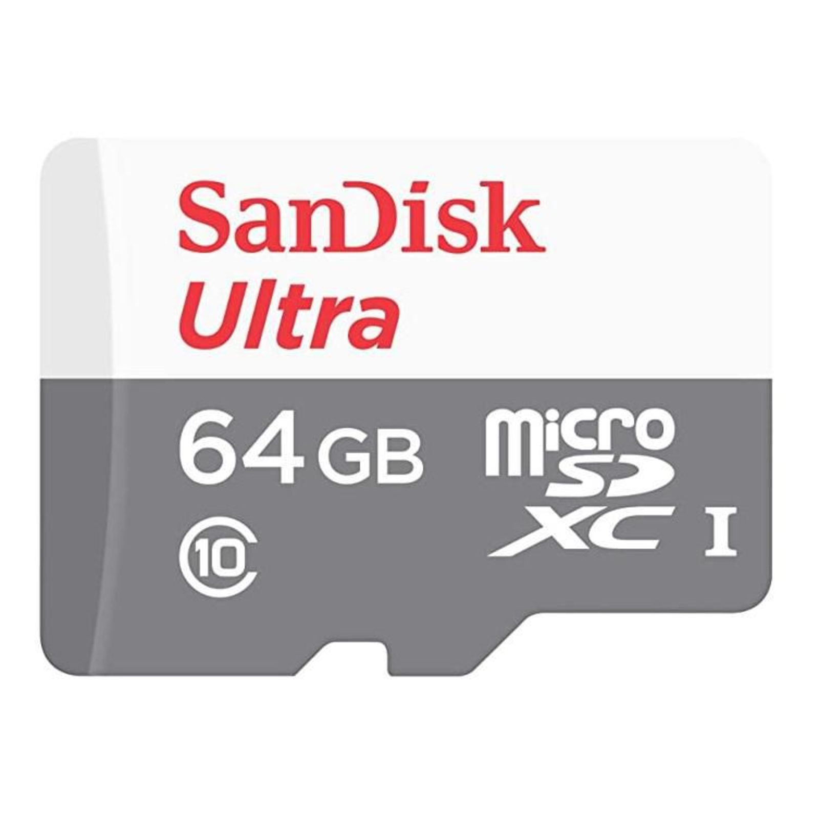 SanDisk SDSQUNR-064G-GN3MN 64 GB MicroSDXC Class 10 Class 1 U1 Grey White