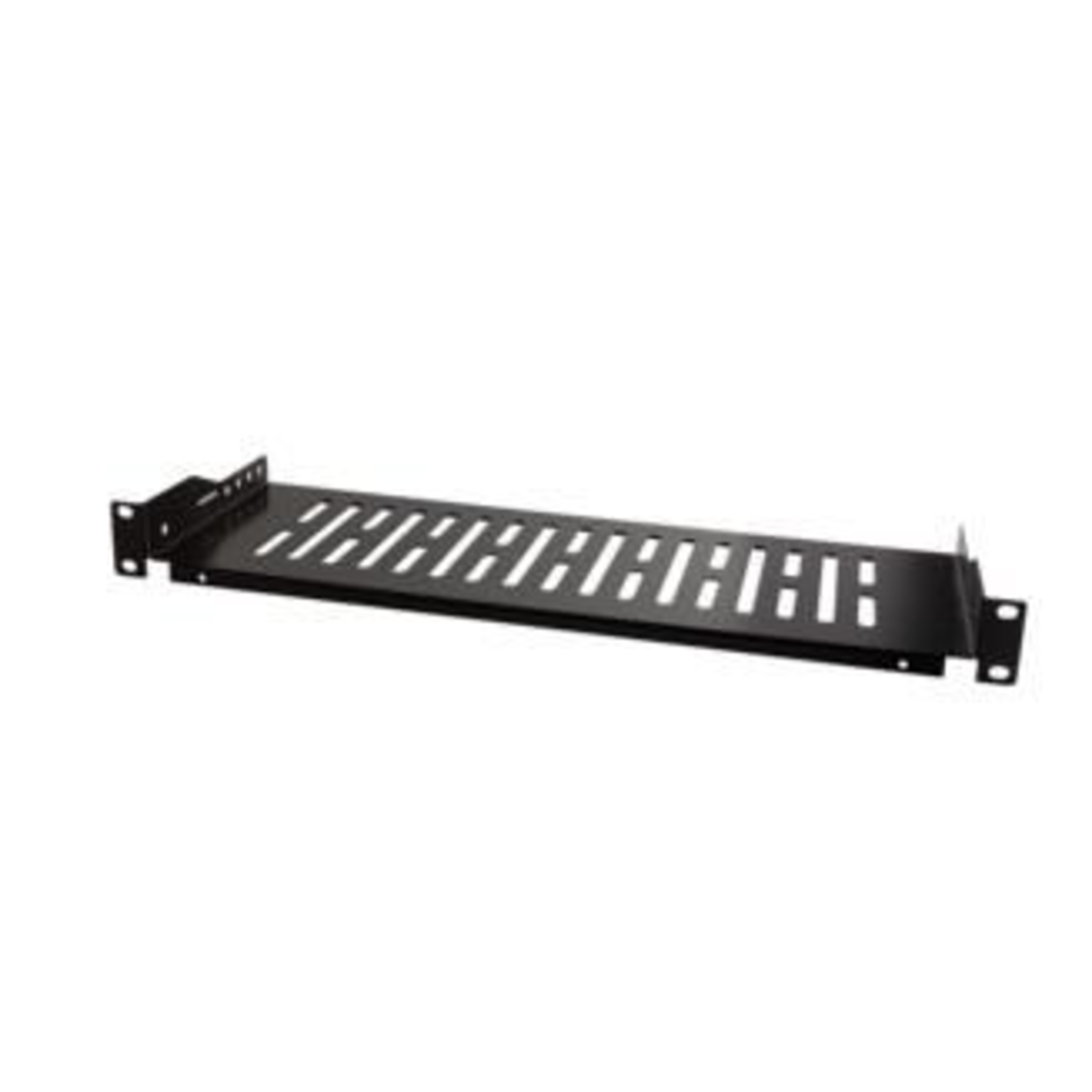 LogiLink Rack Shelf Black RAL 9005 1U 48.3 Cm (19inch)