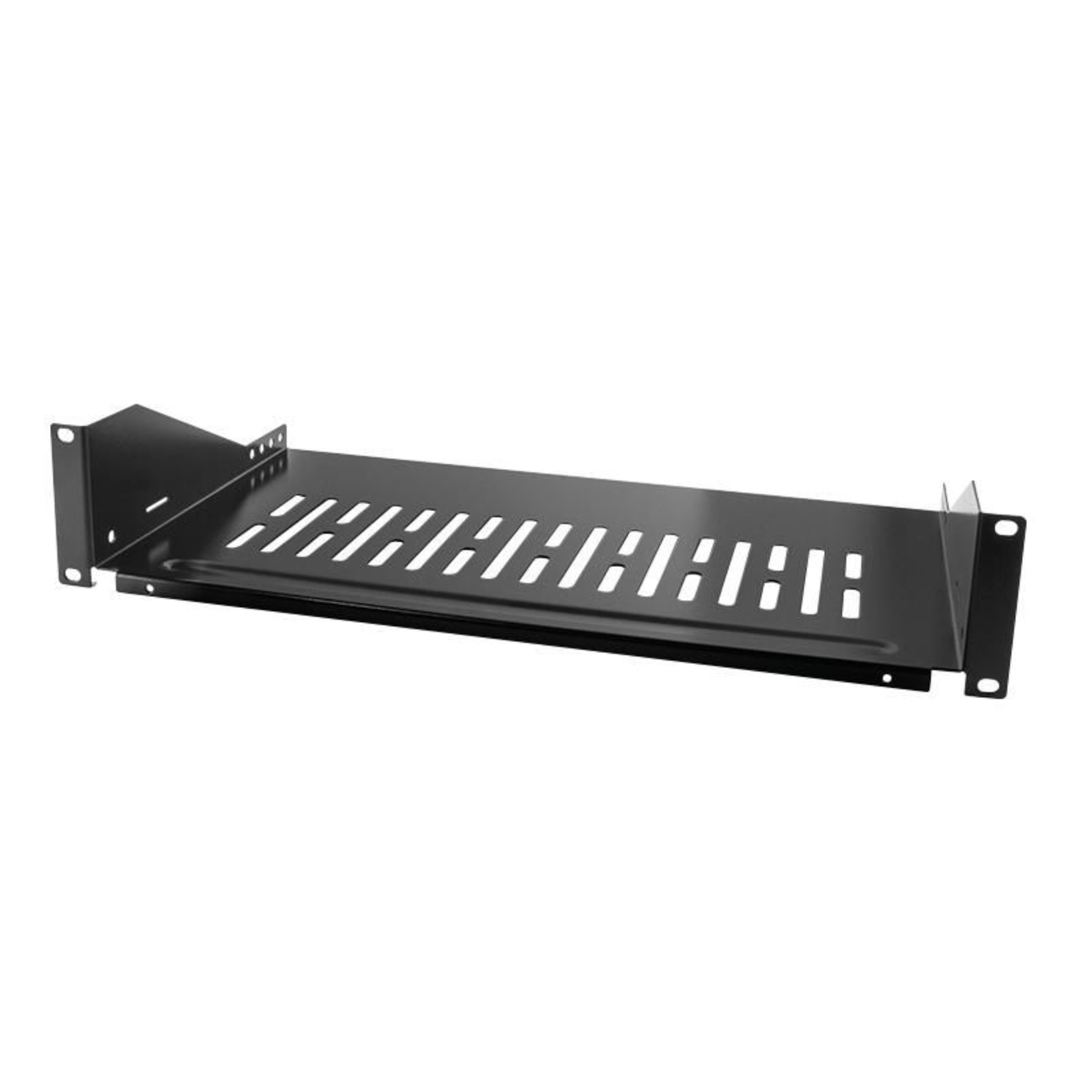 LogiLink 19-inch Network Cabinet Equipment Shelf 2U Fixed Installation Suitable Depth 450mm Black