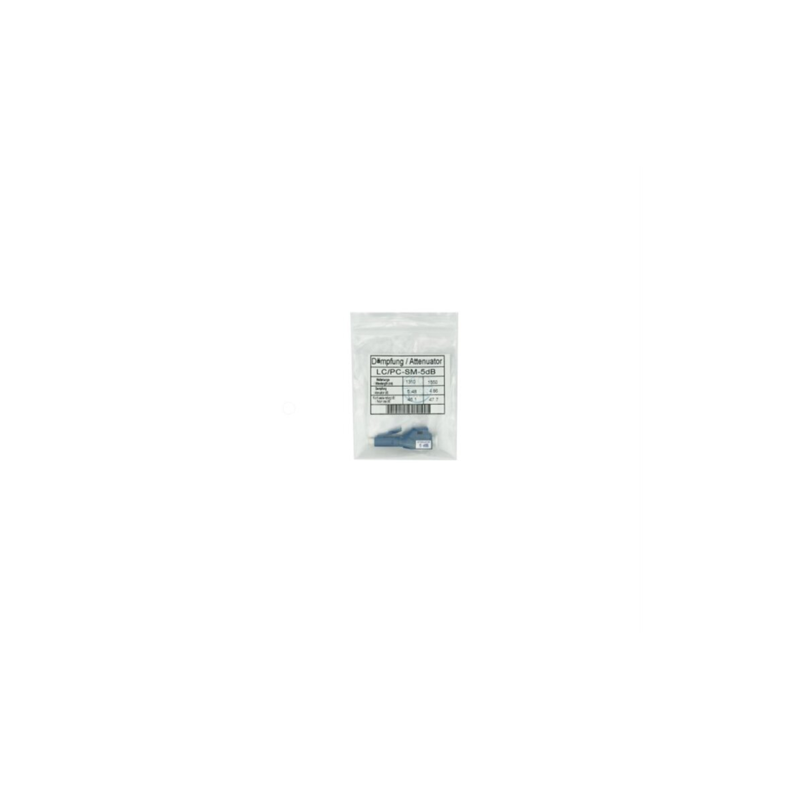 BlueOptics Fiber Optic Attenuator Single-mode LC Simplex 25 DB