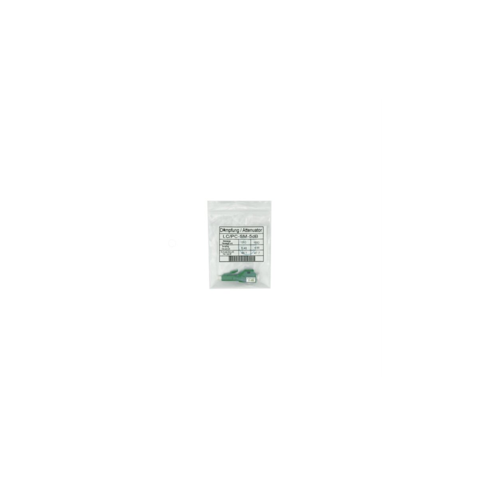 BlueOptics Fiber Optic Attenuator Single-mode LC/APC Simplex 20 DB