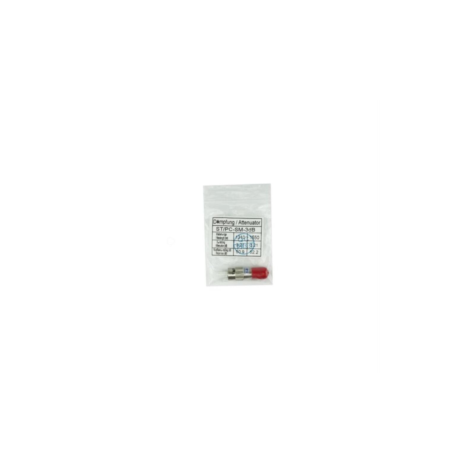 BlueOptics Fiber Optic Attenuator Single-mode ST Simplex 12 DB