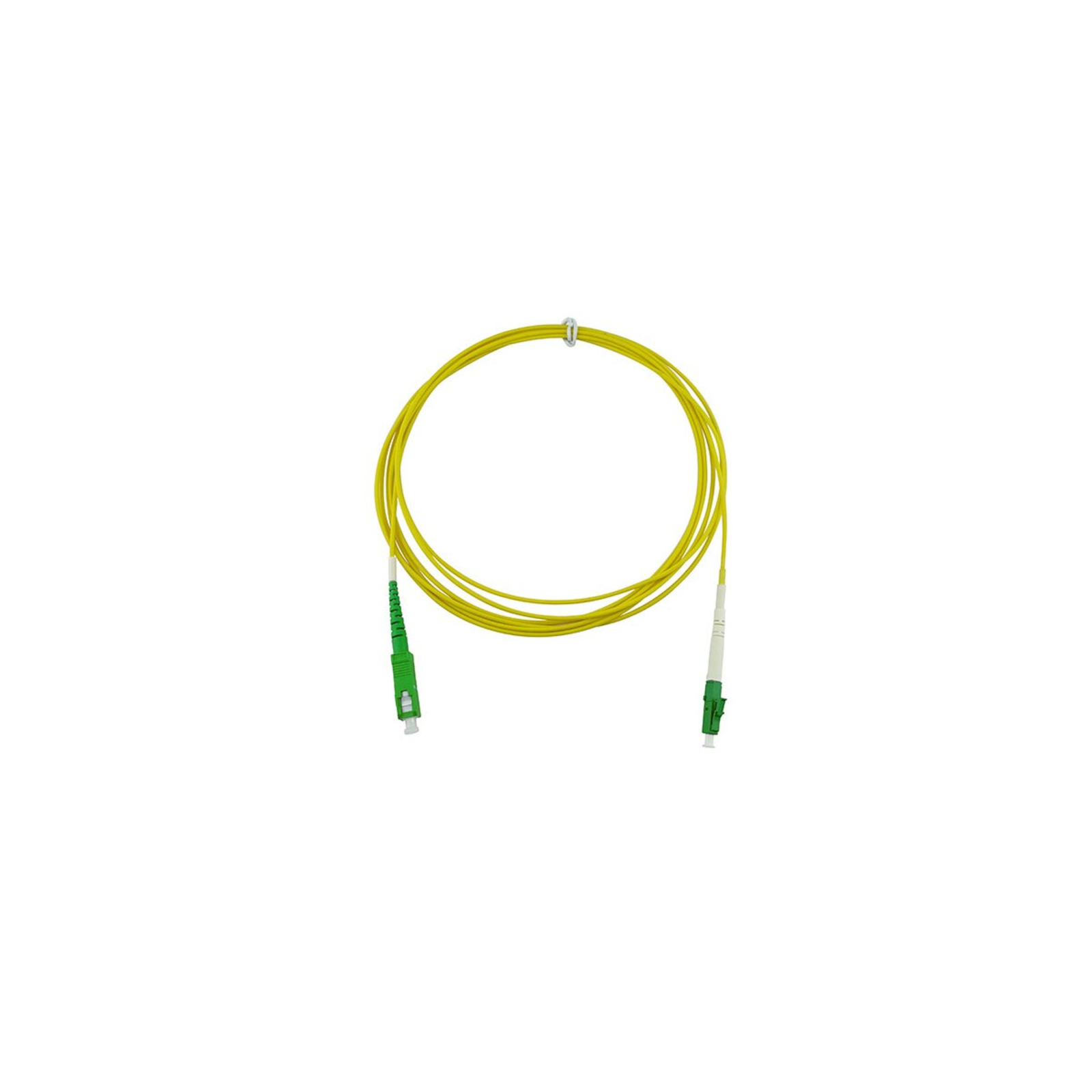 BlueOptics Fiber Optic Patch Cord LC/APC SC/APC SM OS2 Yellow 15,0m