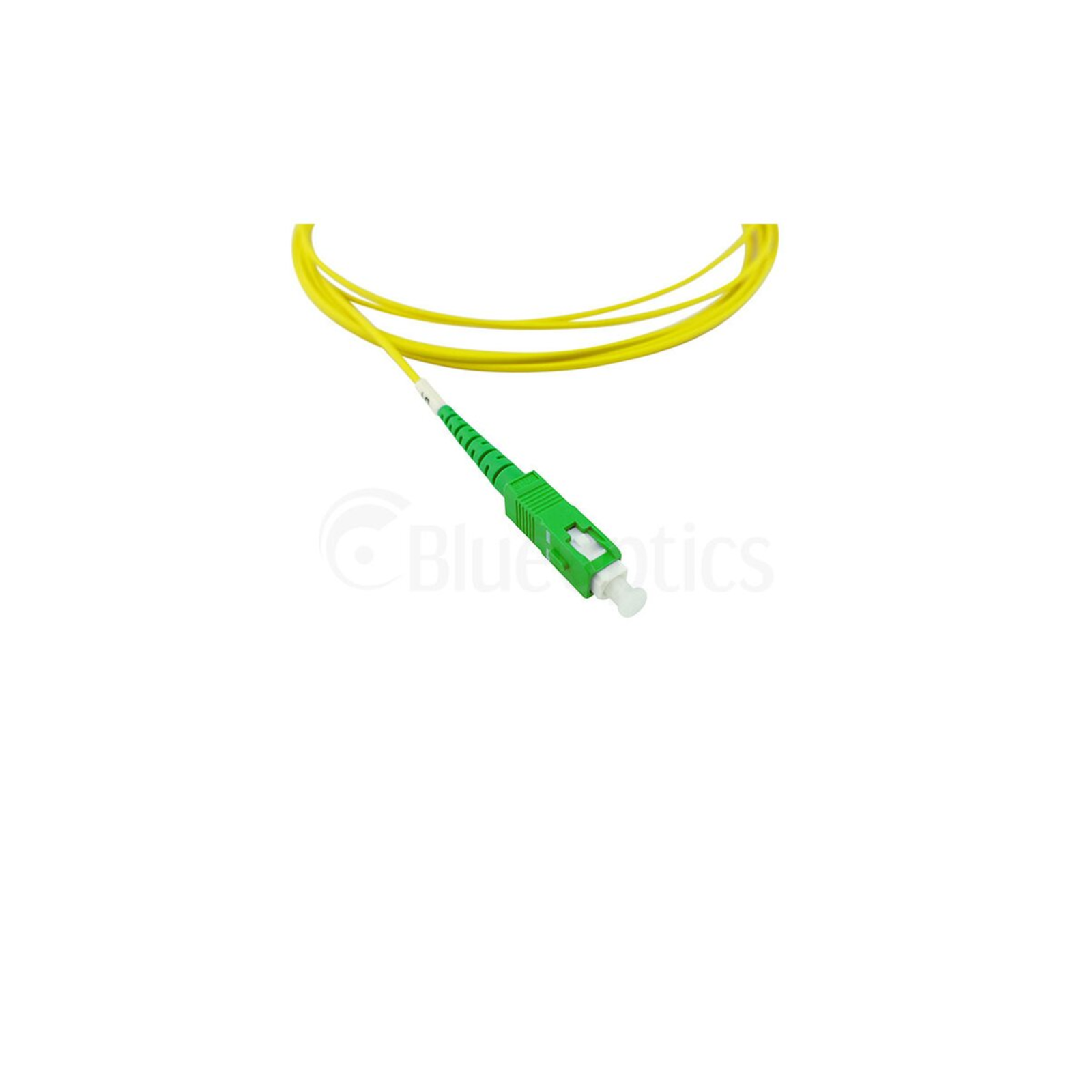 BlueOptics Fiber Optic Patch Cord LC/APC SC/APC SM OS2 Yellow 15,0m