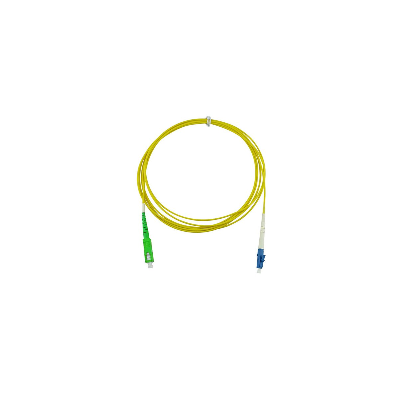 BlueOptics Fiber Optic Patch Cord LC/UPC SC/APC SM OS2 Yellow 15,0m