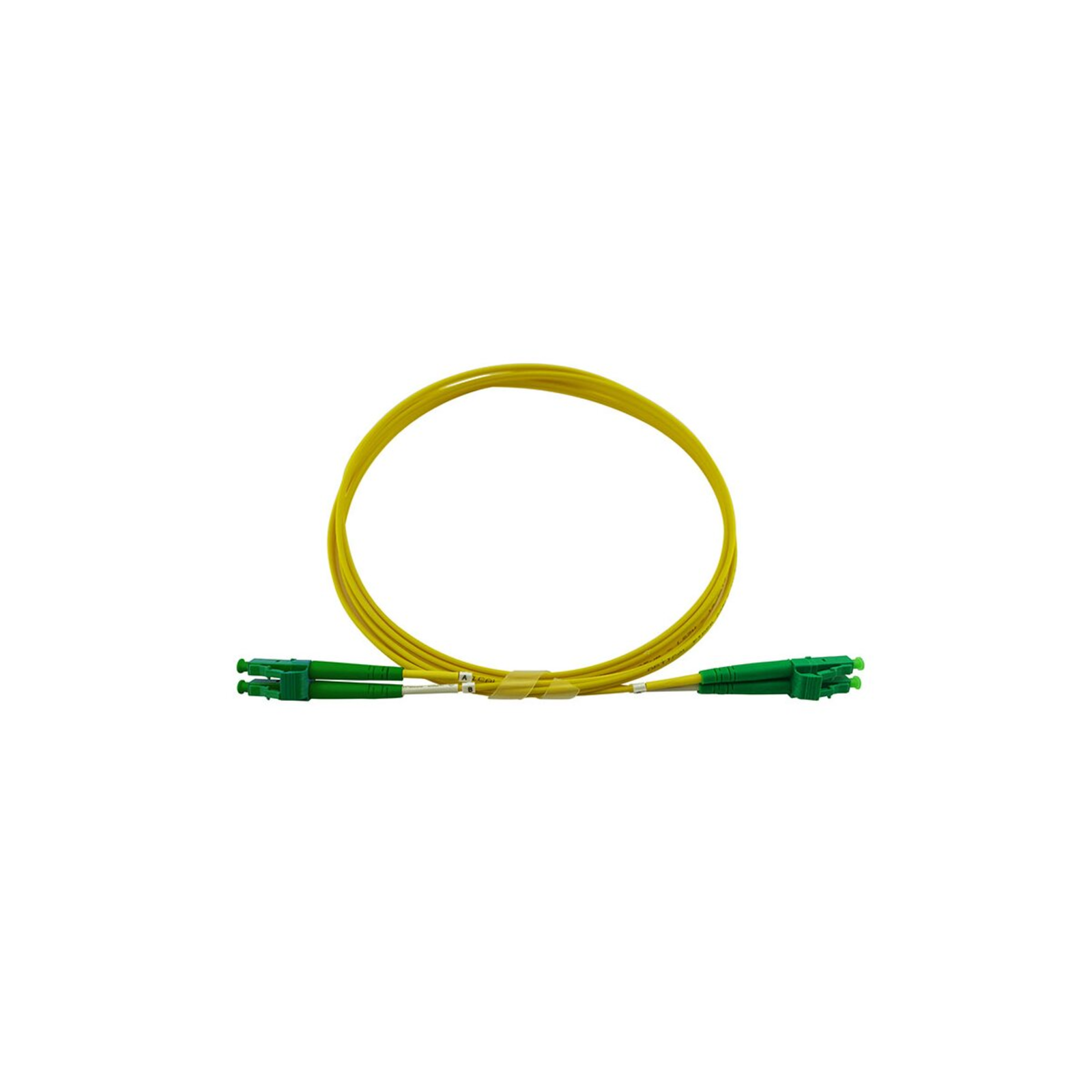 BlueOptics Duplex Fiber Optic Patch Cable LC-APC/LC-APC Single-mode 0.5m