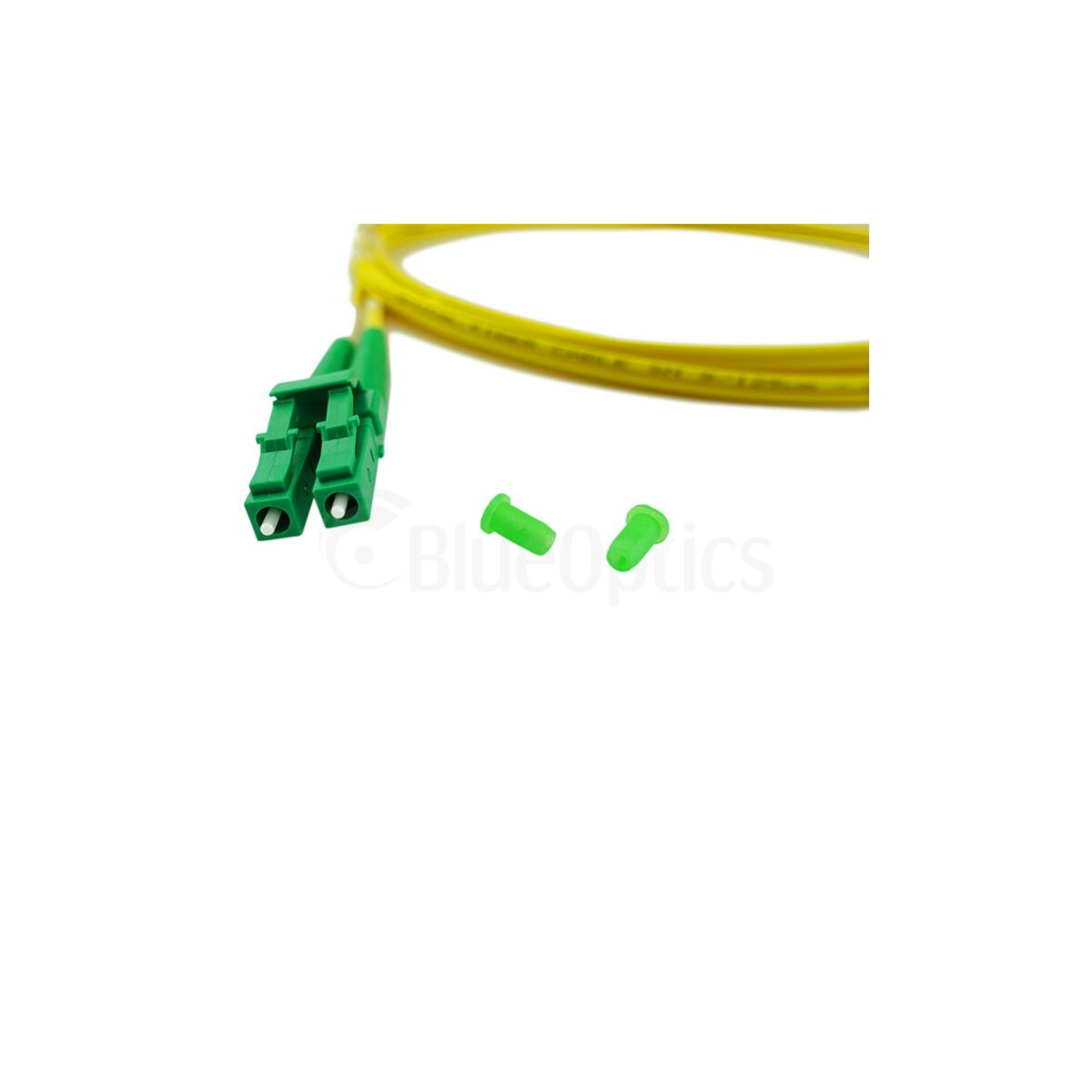 BlueOptics Duplex Fiber Optic Patch Cable LC-APC/LC-APC Single-mode 2m
